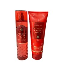 Bath and Body Works Winter Candy Apple Fine Fragrance Mist and Body Cream Set - $31.62