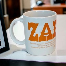 Zabar&#39;s Deli Broadway New York City Vintage White Orange Coffee Mug Advertising - £16.13 GBP