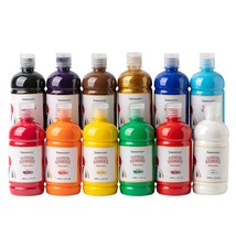 Tempera Paint For Kids 12 Colors (16.9 Oz Each) Washable Tempera Paint, ... - £62.68 GBP