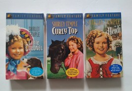 Lot Of 3 VHS Shirley Temple Heidi, The Little Colonel, Curly Top, New SEALED - £9.58 GBP