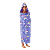 Member&#39;S Mark 100% Cotton Kids&#39; Hooded Towel with Hand Pockets, Assorted Designs - £25.55 GBP