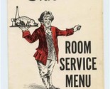 Holiday Inn Room Service Menu on Waco Drive in Waco Texas 1980&#39;s - $27.72