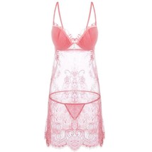 Velvet Cup Vintage Lace Lingerie Gown - £16.29 GBP