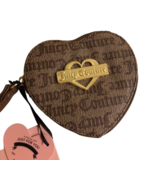 NEW Juicy Couture Glam Heart Brown Wallet Wristlet Purse NWT Y2K Style - £43.98 GBP