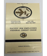 Pacific IBM Employees Federal Credit Union Norkey Hotline Matchbook Cover - £7.43 GBP