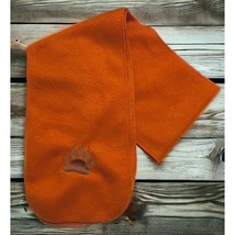 Winter Scarf Fuel Fund 2019 Orange Bear Paw Print Fleece Unisex Native American - £9.63 GBP