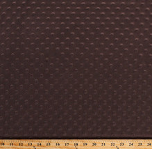 Valboa Plush Brown Raised Dot Cuddle Feel Micro Plush Fabric by the Yard A351.03 - £20.23 GBP