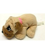 POUND PUPPIES 6&quot; Light Brown With Short Dark Brown Ears Plush Pup Figure - £15.50 GBP