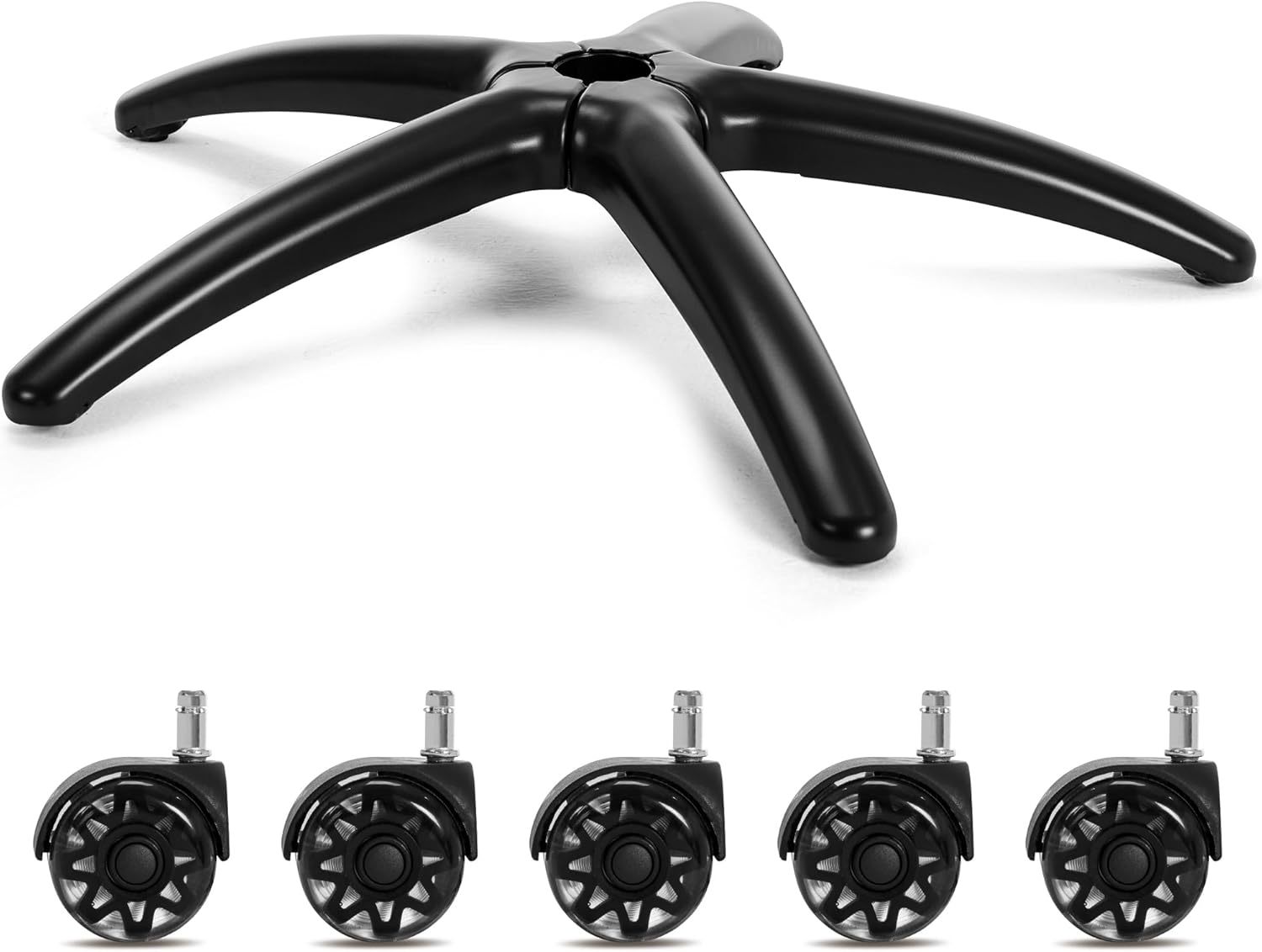 Frassie 28 Inch Office Gaming Chair Metal Base Replacement Part With 5, ... - $70.99