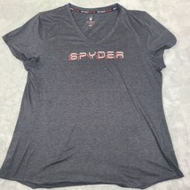 Spyder Active Power B Workout Gym Short Sleeve Stretch  Gym Black Size XL - £12.41 GBP