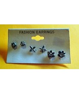 Set of 3 piers of pierced Ear Rings and Free Honey Bee Ring - $4.50