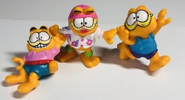 Vintage Garfield PVC Figures  Waving Workout Exercise 1979 1981 RARE - £11.58 GBP