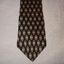 Tie Necktie Geometric Oval Square 58&quot; Heritage By Etienne Aigner All Silk - $14.99