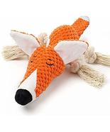 Plush Dog Toy,Interactive Stuffed Fox Dog Toys for Boredom,Cute Squeaky ... - £36.70 GBP