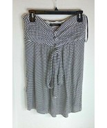 BCBG Maxazria Womens Sz S halter Top Shirt Tie Black White - $22.77