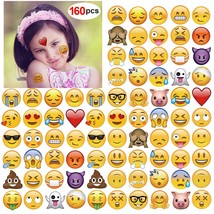 Emoji Temporary Tattoo 160pcs 2inch Funny Emoji tattoos Body Stickers for Kids C - £19.94 GBP