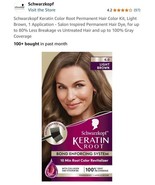 Schwarzkopf Keratin Root 6.0 Light Brown Hair Color  100% Gray Coverage - $21.66 CAD