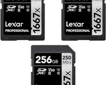 Lexar LSD256CBNA1667 Professional SDHC/SDXC 1667x UHS-II 256GB Memory Ca... - $386.99
