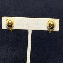 Vintage Napier Gold Tone Button Screw Back Earrings (2287) - £12.17 GBP