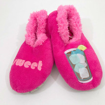 Snoozies Sweet Tea Pink Women&#39;s Slippers Non-Skid Medium 7/8 - £10.11 GBP