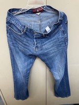 Lucky Brand Jeans Mens 34 X 30 221 Original Straight Leg Blue Denim Butt... - £19.45 GBP