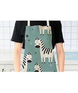 Kinder Schürze Kochen Backen Malerei Kunst Zebra Muster Tiere Spaß Latz UK - $5.54+