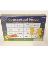 Conceptual Bingo Decimals Six Calling Options 3401 Math Media Educationa... - $23.02 CAD