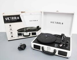 Victrola Journey Bluetooth Suitcase Record Player VSC-550BT-WSL - White - $39.99