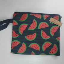 Watermelon Print Wet Swim Suit Canvas Pouch Bag Swimming Beach Pool Dry - $17.60