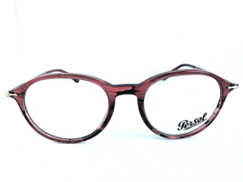 New Persol 3125-V 1054 51mm Rx Round Brown Men&#39;s Eyeglasses Frame Italy - £136.21 GBP