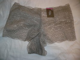 Secret Treasures Cheeky Panties Size Large (7) Sexy Lace Gray Mauve Color - £7.39 GBP