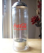 1992 Coca Cola Vintage Replica Glass Straw Dispenser  - £31.97 GBP