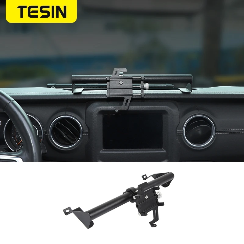 TESIN GPS Fixed frame For Jeep Gladiator JT 2018+ Car Mobile Phone Support - £33.93 GBP+