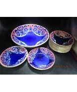 H. BOULENGER FRANCE 1880s CHOISY LE ROI MASTER BOWL AND 10 FRUIT BOWLS ^^ - $8,351.25 MXN