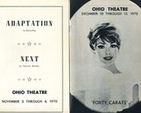 4 Ohio Theatre Programs 1970 Columbus Ohio Forty Karats George M Adaptat... - $34.74