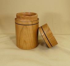 Maple Wood Box with a threaded lid - $44.89