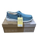 Hey Dude Wendy | Women&#39;s Shoes |Stretch Fleece Sea Blue | Size 8 | Slip ... - £35.43 GBP