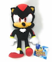 Shadow Sonic the Hedgehog Plush Toy 8&quot; Black. Soft Stuffed Animal. Licensed. NWT - £14.33 GBP