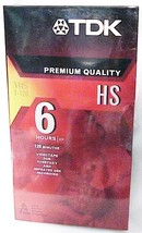 6 Hour TDK Premium Quality VHS Tape - £5.31 GBP