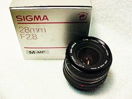 28mm f2.8 Sigma Lens for Minolta MD (New) - $169.00