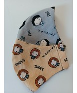 FACE MASK WASHABLE COTTON REUSABLE REVERSIBLE FRIENDS / RACHEL / JOEY - $2.96