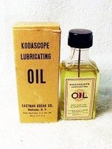 Kodascope Lubricating Oil in antique glass bottle - $44.50