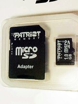 1GB Patriot Micro SD with the SD card Adapter (new) - £17.54 GBP