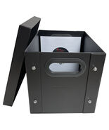 CheckOutStore Black 7&quot; Vinyl Record 45 RPM Storage Box - $41.05 CAD+