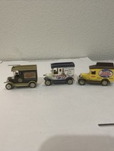 Vintage Golden Wheel PEPSI Cola Delivery Trucks Set of 3 Diecast - £10.99 GBP