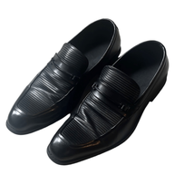 Unlisted Kenneth Cole Mens 9.5 Black Voyager Slip On Square Toe Loafer Shoe - £14.88 GBP