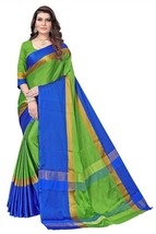 pure cotton silk saree new designer with blouse piece - £20.24 GBP