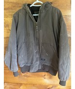 Walls Canvas Jacket Mens 2XL Brown Hooded Fleece Lined Insulated Work Di... - $816.36 MXN