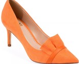 Journee Collection Women Stiletto Heel Pump Heels Marek Size US 6.5 Orange - $25.74