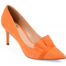 Journee Collection Women Stiletto Heel Pump Heels Marek Size US 6.5 Orange - $25.74